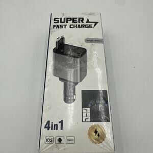 Super Fast 4in1 Charger Perfect to keep in your car and no cord messes!